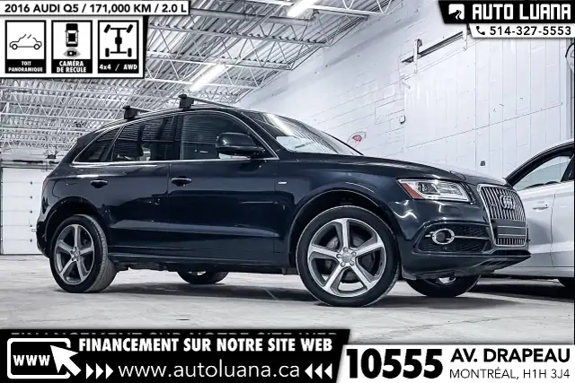 2016 AUDI Q5 Sline AWD/TOIT PANO/NAVI/MAGS 20'/CAMERA/ANGLE MORT