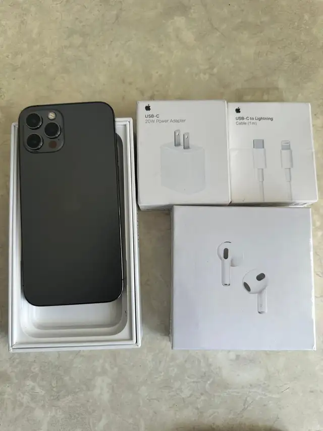 iPhone 12 Pro 128GB Airpods/Charger Set/Delivery