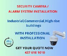SECURITY CAMERA/ALARM SYSTEM WITH PROFESSIONAL INSTALLATION