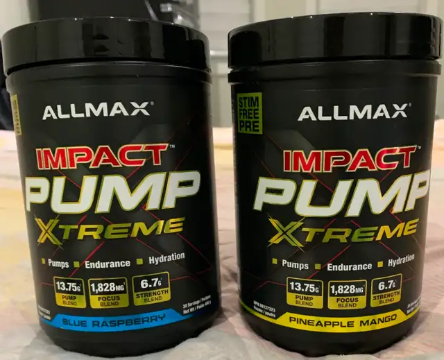 Allmax Impact pump Xtreme Pineapple Mango and Blue Raspberry!