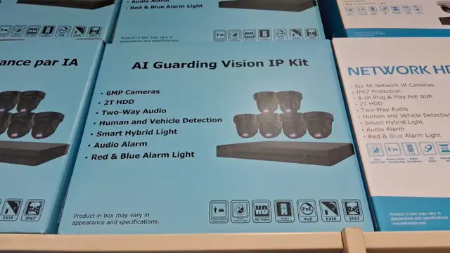 AI Guarding Vision 8ch IP Security Camera Kit IP-KIT8662-BR-BLAC