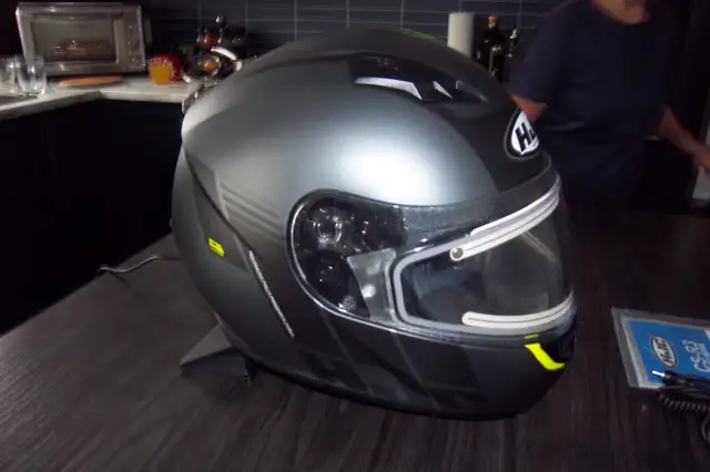 CASQUE VTT/HJC VISIERE ELECT. - Photo 3