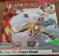 New Vintage 2010 Mega Bloks Iron Man 2 1956 Chopper Escape