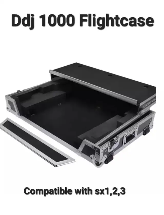 Dj Controller Hardcase Flightcase DDJ 1000 SX 1 2 3 Laptop Shelf