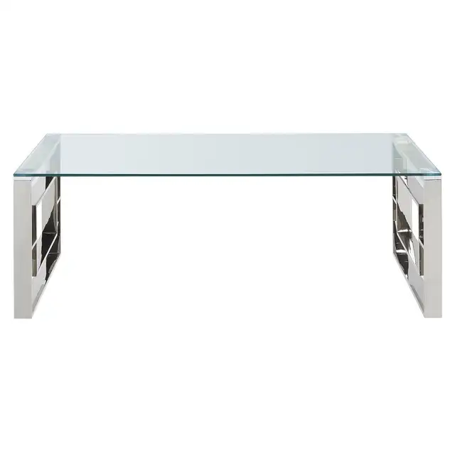 EROS Rectangular Coffee Table in Silver - Photo 3
