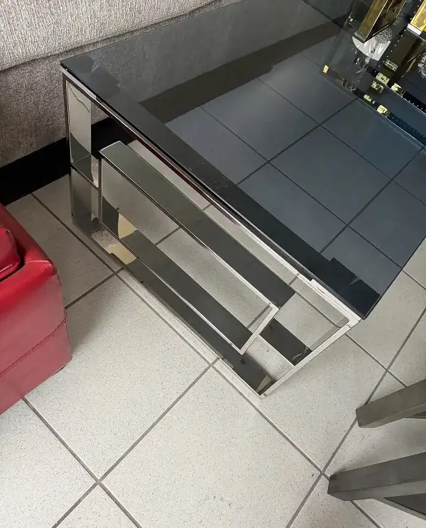 EROS Rectangular Coffee Table in Silver - Photo 9