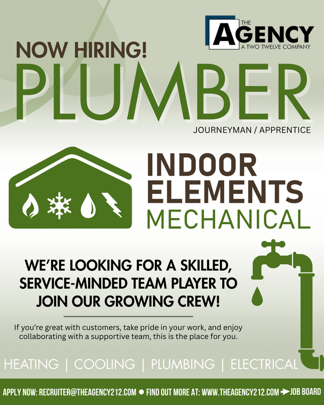 NOW HIRING - PLUMBERS
