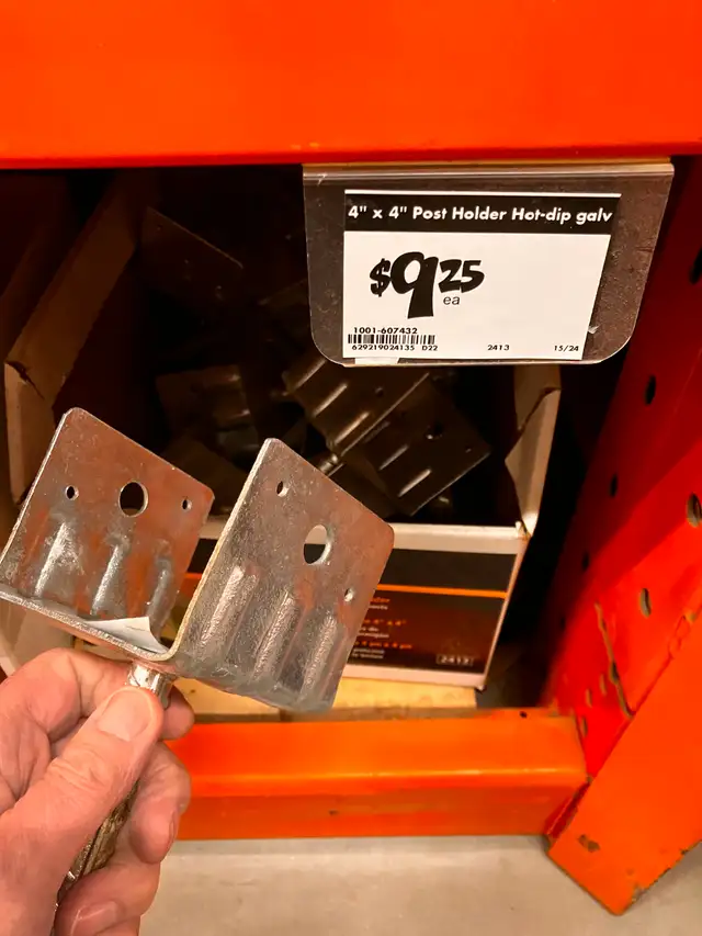 deck or fence post anchors