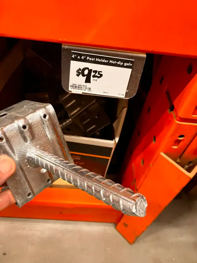 deck or fence post anchors - Photo 3