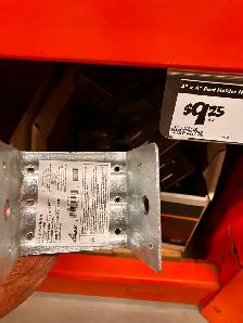 deck or fence post anchors - Photo 4