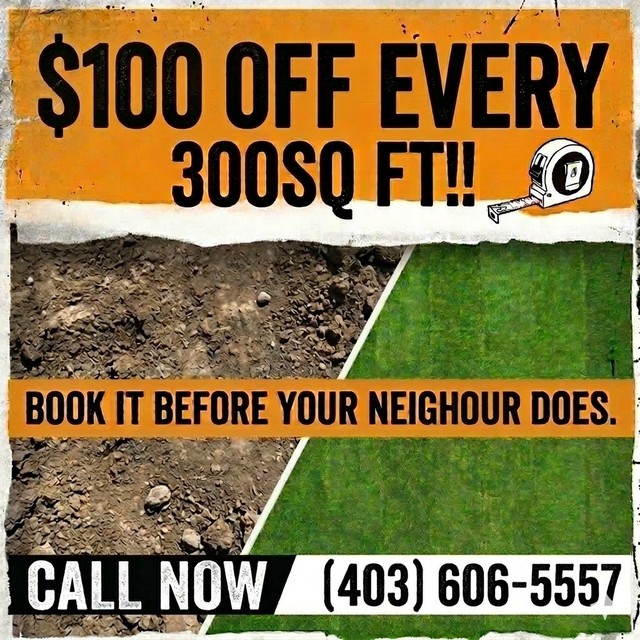 Calgary Residential Sod Installation Service!