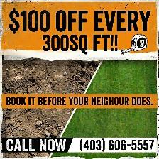 Calgary Residential Sod Installation Service!