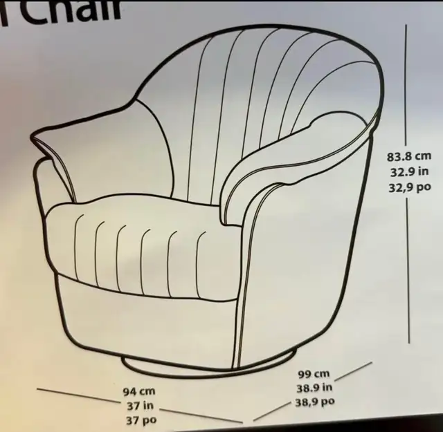 Natuzzi leather swivel gliders - Photo 4