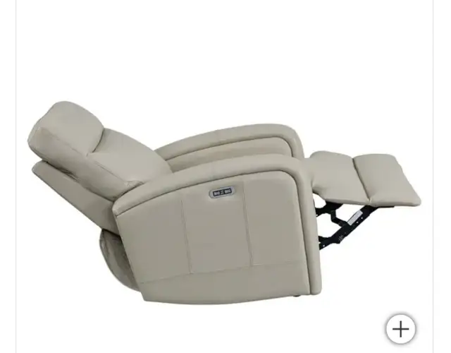 Leather glider power recliner - Photo 4