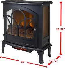 BRAND NEW IN BOX MUSKOKA 25' ELECTRIC FIREPLACE $140