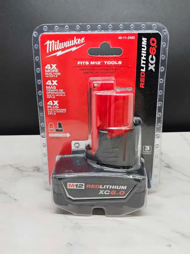 Milwaukee 48-11-2460 M12 6.0ah XC Battery NEW