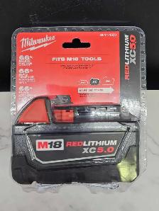 Milwaukee 48-11-1850 M18 5.0ah XC Battery NEW