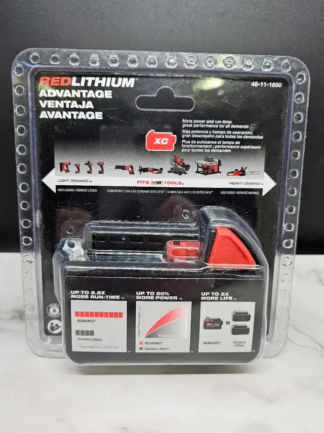 Milwaukee 48-11-1850 M18 5.0ah XC Battery NEW - Photo 2