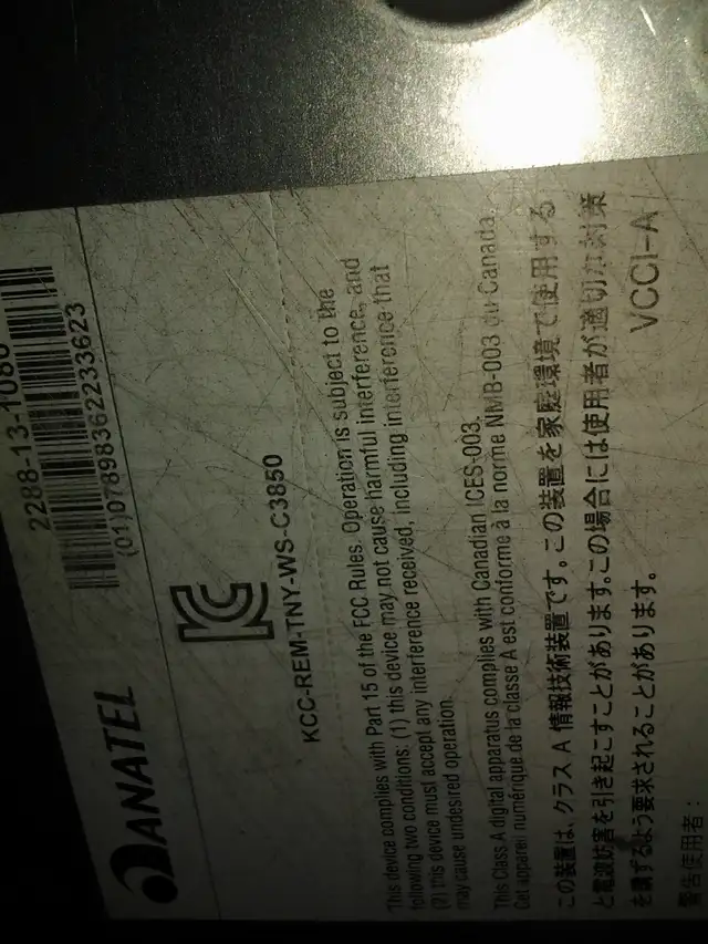 Cisco WS-C3850-48F-S v05 48 Port PoE  Switch 2000  cisco router - Photo 2