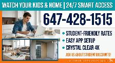 24/7 Home Security | Crystal Clear 4K |  CALL  647-428-1515