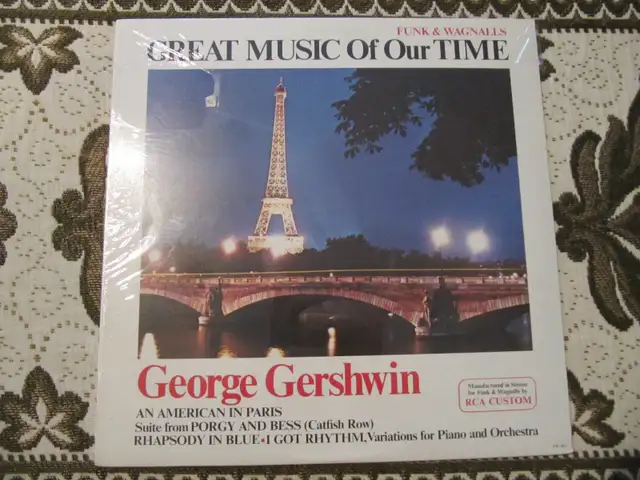 Great Music Of Our Time George Gershwin Vinyl LP New Sealed 1977