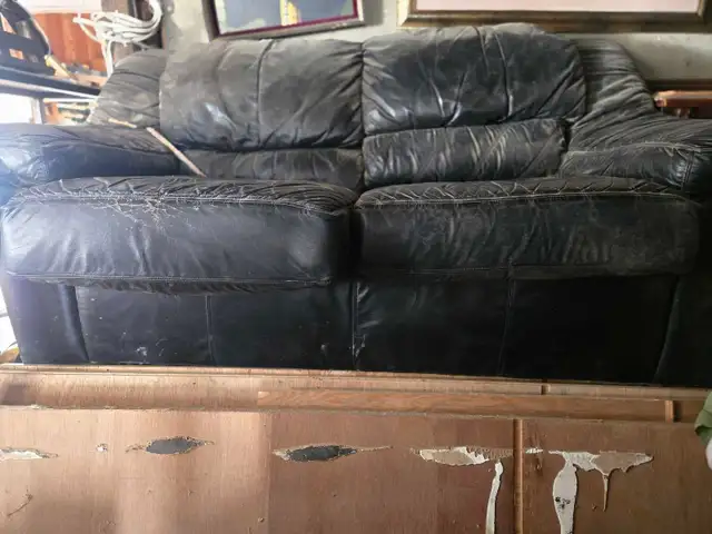 Leather Loveseat