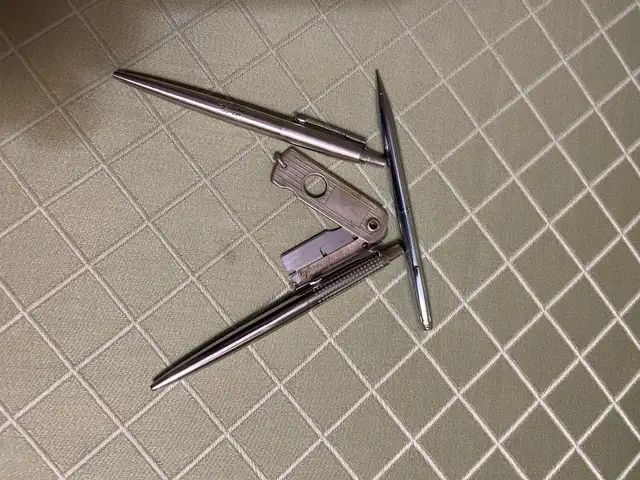 Assorted Ball Point Pens, Pencil Vintage cigar trimmer