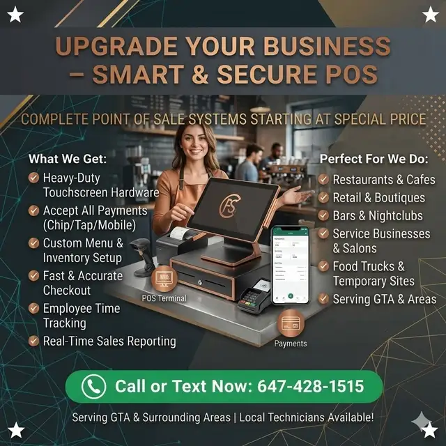 Smart & Secure POS Systems | Boost Your Business | 647-428-1515