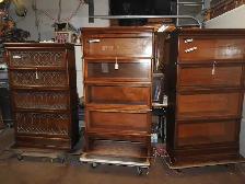 Antique barrister bookcase 4 glass windows restored profesionaly - Photo 5