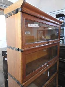 Antique barrister bookcase 5 windows, restored professionally - Photo 3