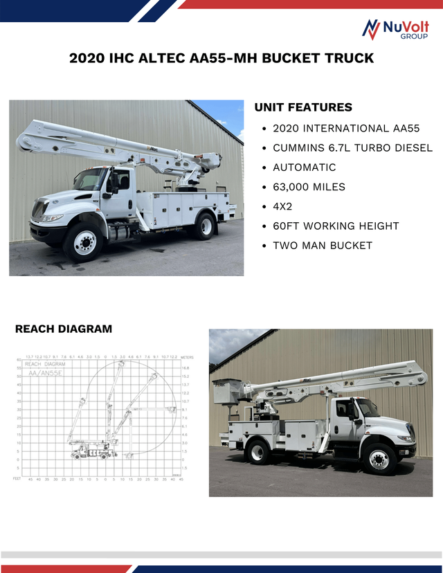 2020 International Altec AA55-MH Bucket Truck