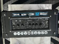 electronic guitar and amplifier