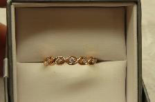 BAGUE semi-éternité en acier inoxydable ( 9 )