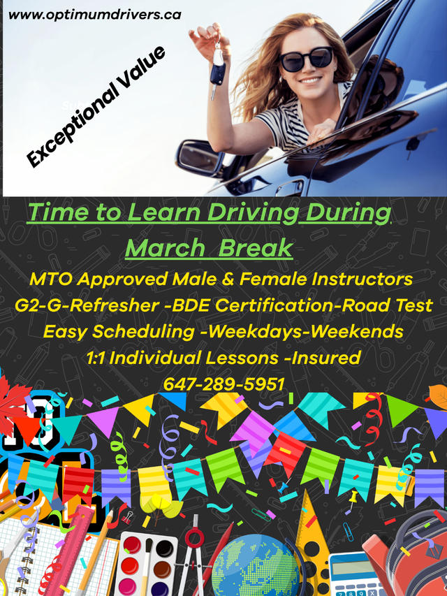 New Drivers Learning -G2-G-March Break Promotion-
