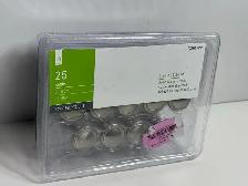 Cabinet Knobs 25 Pack – Satin Nickel 1.25" (New)