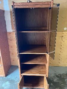 Free delivery used solid wood Vintage Glass Display Cabinet - Photo 8