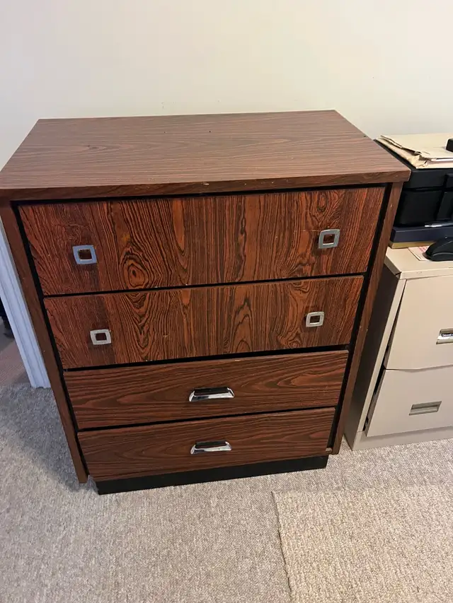 Free delivery used Wooden 4-Drawer Dresser
