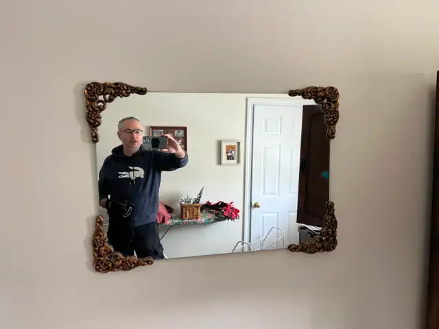 Free delivery used Ornate Decorative Wall Mirror