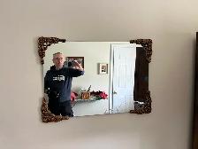 Free delivery used Ornate Decorative Wall Mirror