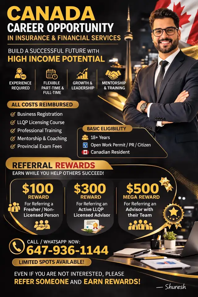 LLQP LICENSED ADVISORS WANTED IN CANADA - Photo 2