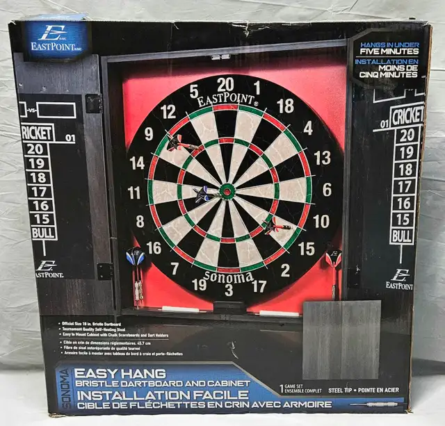EastPoint Sports Official Size Dart Board Cabinet Set - Photo 4