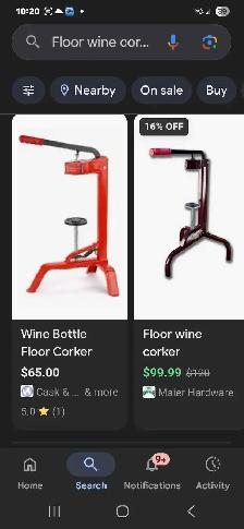 floor corker for sale $ 30.00