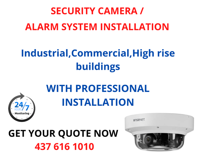 SECURITY CAMERA/ALARM SYSTEM WITH PROFESSIONAL INSTALLATION