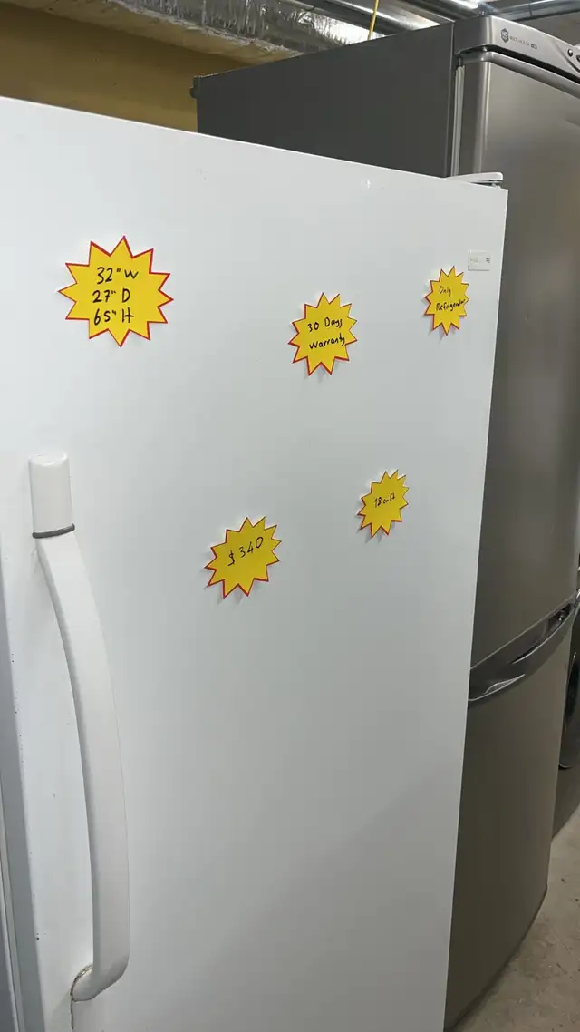 Frigidaire Only Refrigerator 32 W"-18 ft.³ Fully Tested  30