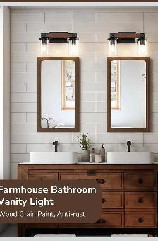 EDISHINE Farmhouse Bathroom Vanity Light - Photo 3