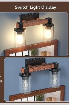 EDISHINE Farmhouse Bathroom Vanity Light - Photo 5