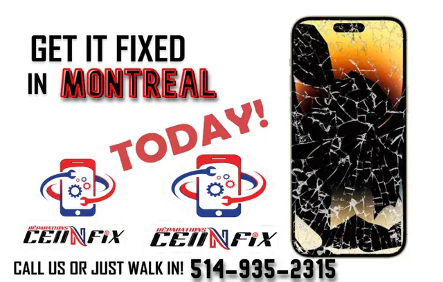 REPARATION CELLULAIRES SANS RENDEZ VOUS$514-935-2315 - REPARATI