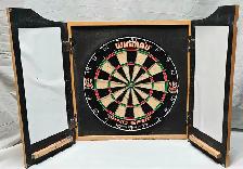 Winmau Pro SFB Official Size 18' Dartboard Wooden Cabinet