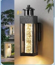 EDISHINE Motion Sensor LED Outdoor Wall Light – Black