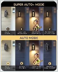 EDISHINE Motion Sensor LED Outdoor Wall Light – Black - Photo 4